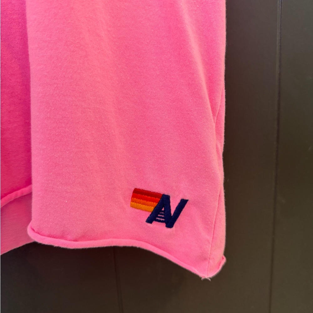Aviator Nation Women's Pink Texas Longhorns Bolt Cropped Tri-Blend T-Shirt - Picture 7 of 7